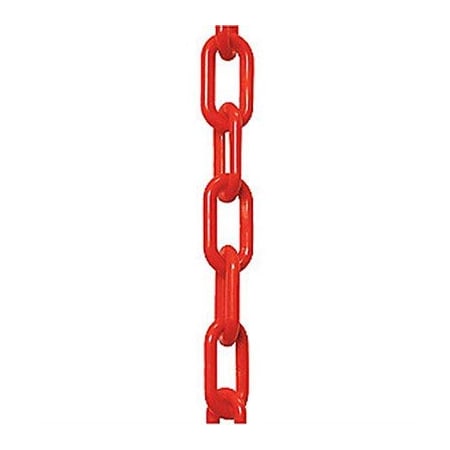 Nmc Plastic Chain, 2"x50Ft, Red PC2R50